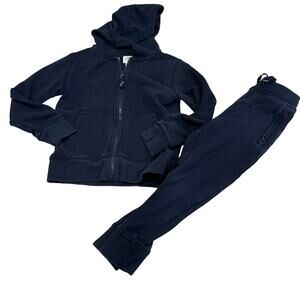 Crewcuts Boys Sweatsuit Sz 6-7 Boys Matching Set Two Piece Outfit Navy Blue